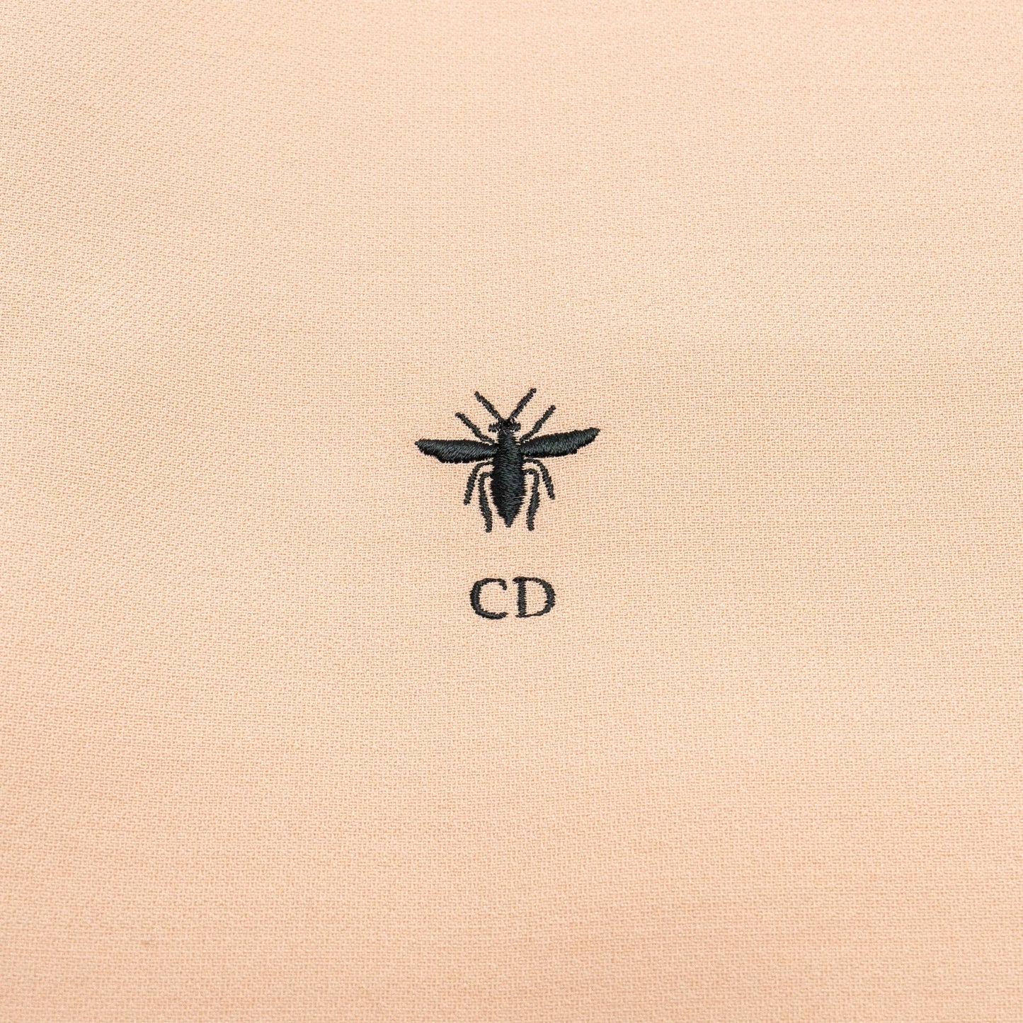 Dior Size 38 CD and Bee Classic Dress Wool/Silk Light Pink