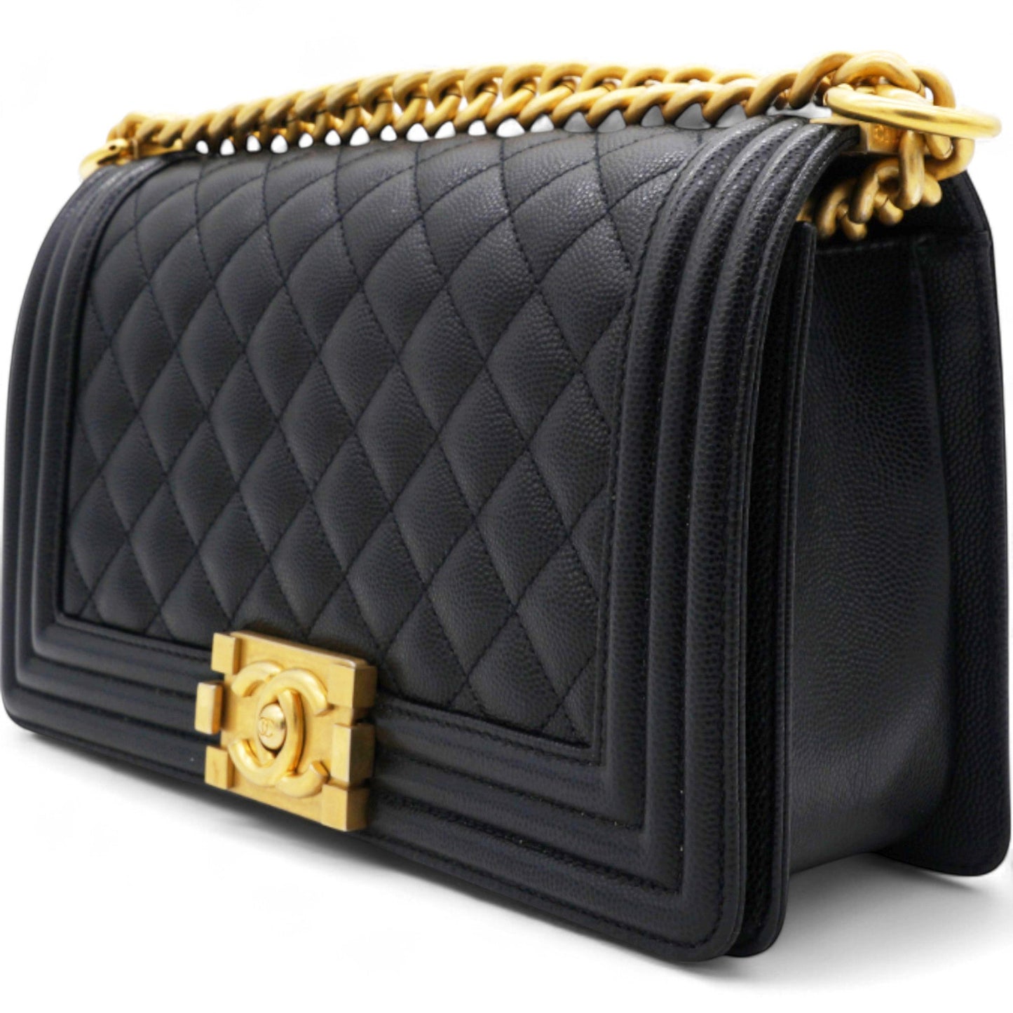 Chanel Caviar Quilted Boy Flap Black Medium