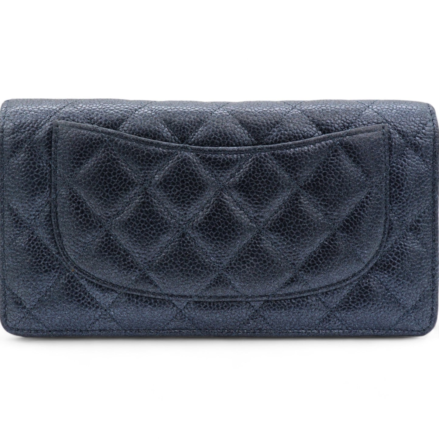 Chanel Black Classic Fold Iridescent Wallet