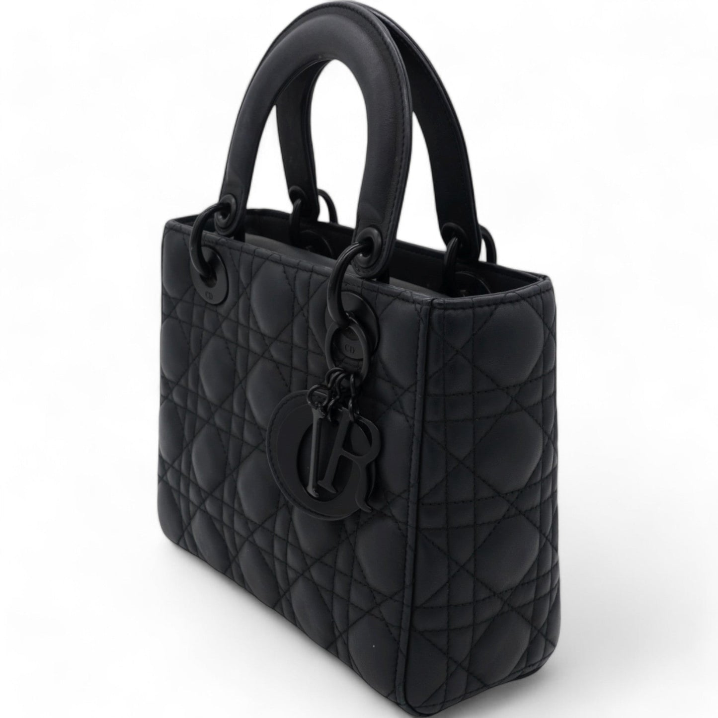 Dior Ultra Matte Calfskin Cannage Small My ABCDior Lady Dior Black
