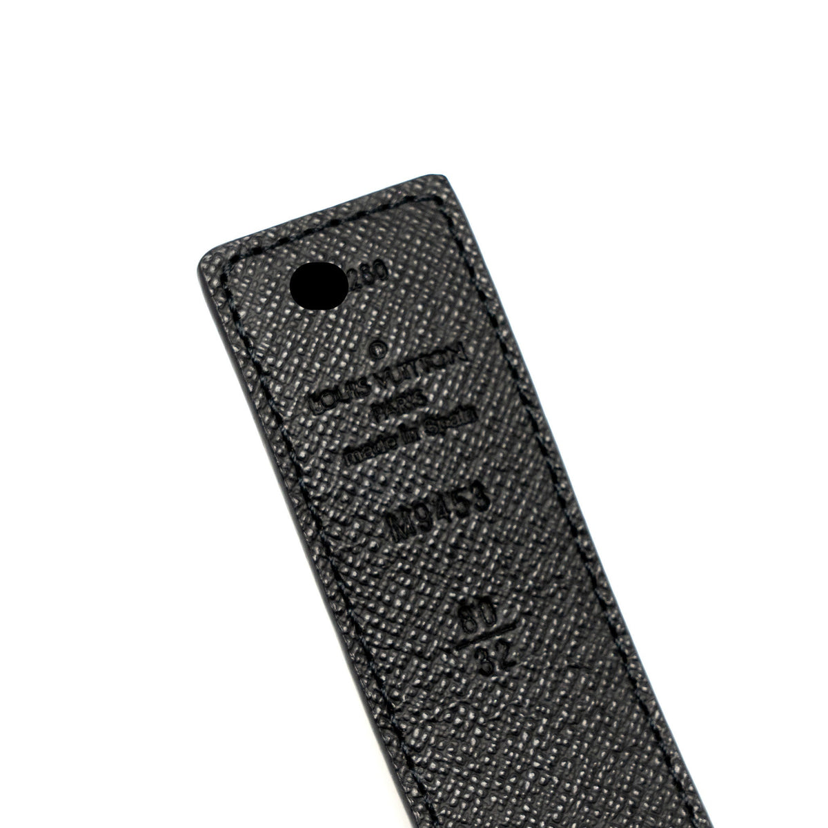 Louis Vuitton Size 80 Belt Monogram Canvas Black GHW