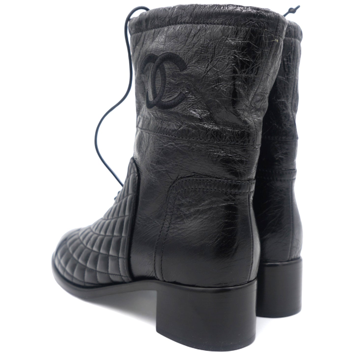 Chanel Boots T.eu leather Black 39.5