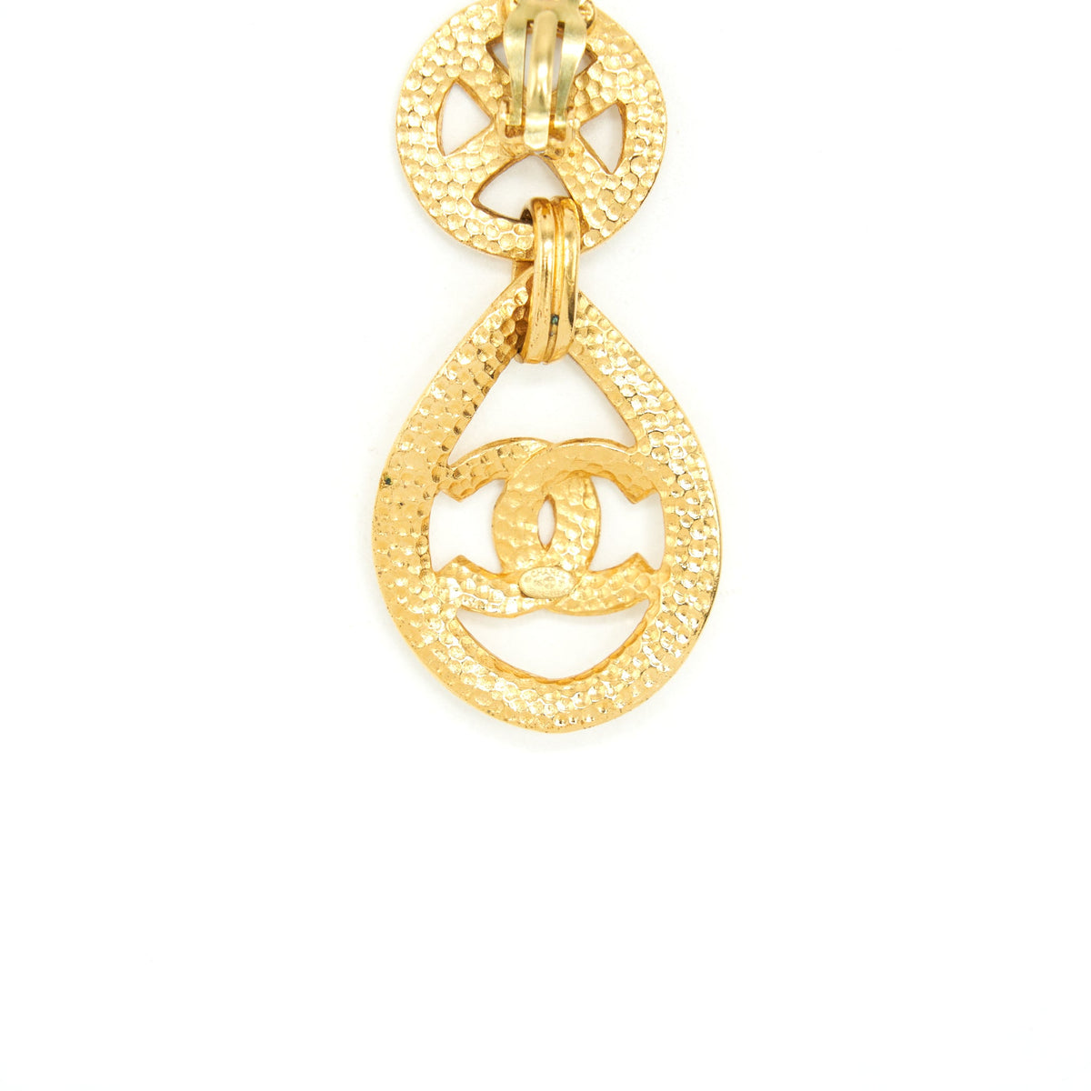 Chanel Vintage Drop Earring 24k GHW