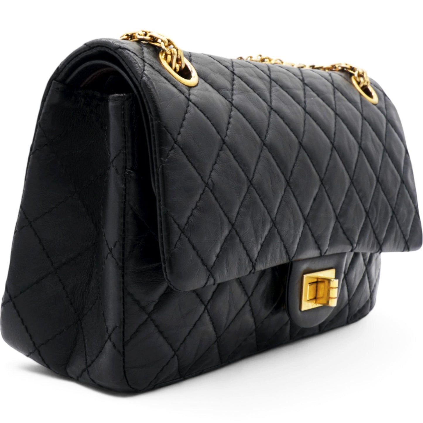 Chanel Aged Quilted 2.55 Reissue 225 Flap Black