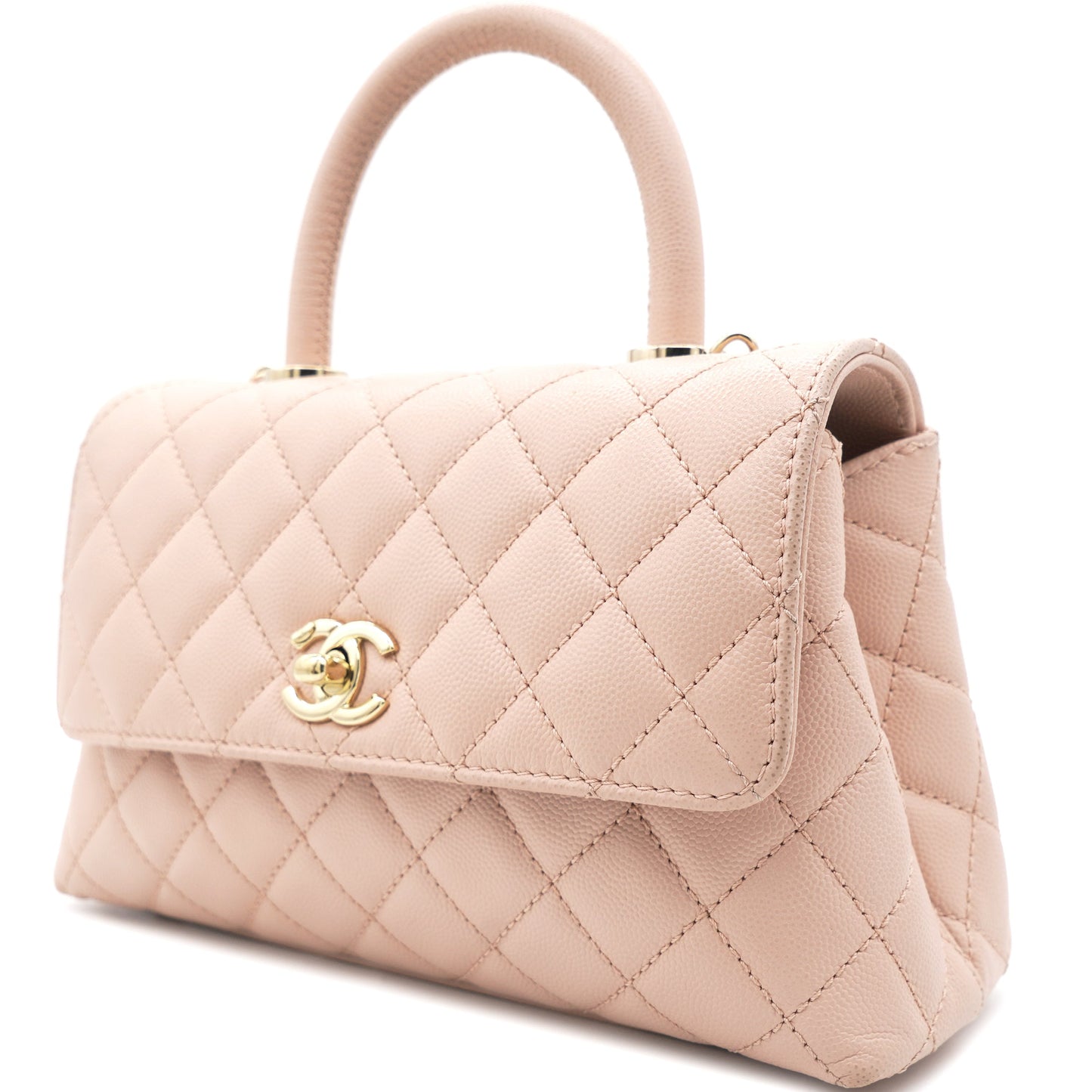 Chanel Caviar Leather Small Coco Top Handle Bag