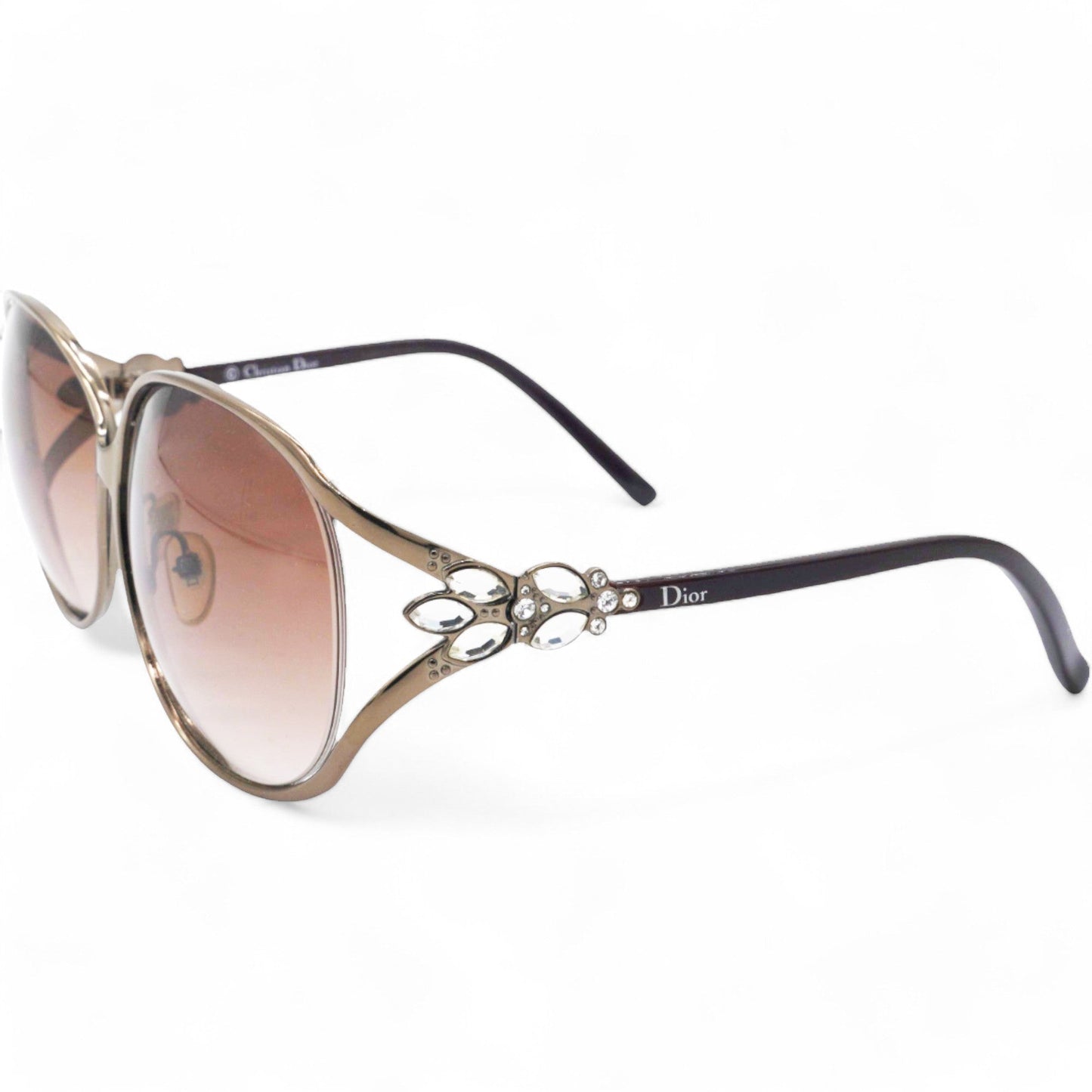 Dior Crystal Sunglasses Large Size