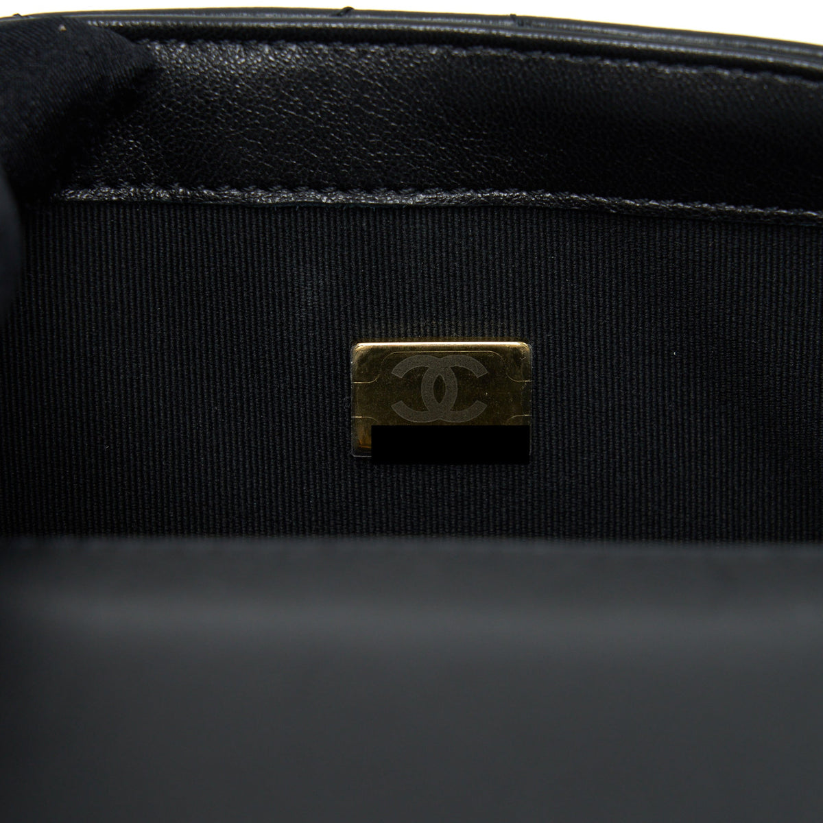 Chanel Quilted Medium Square Flap Bag Lambskin Black Brushed GHW (Microchip)