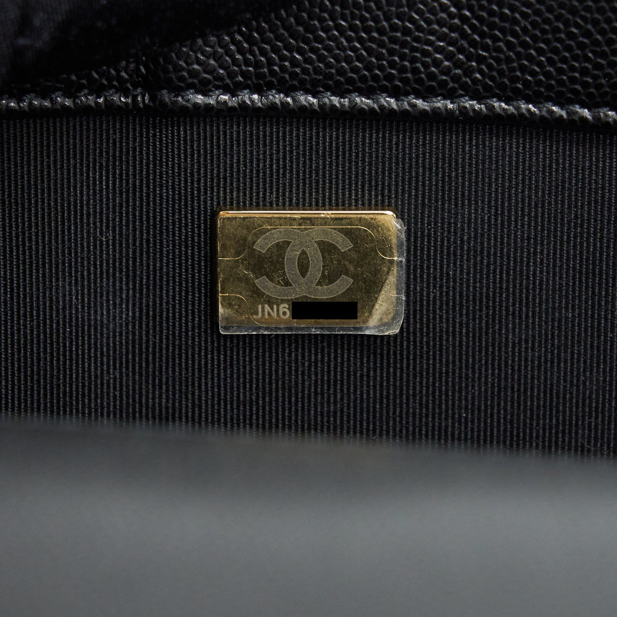 Chanel Small Boy Bag Caviar Black brushed GHW Year 2021 (microchip serial)