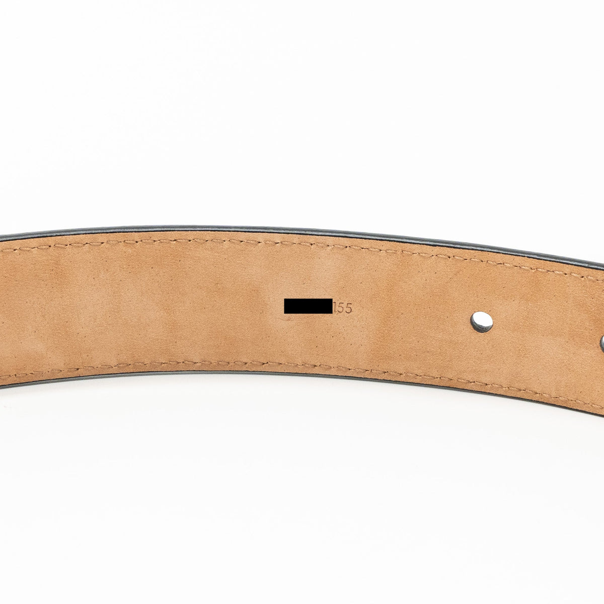Louis Vuitton size 80 initials 30mm belt epi black SHW