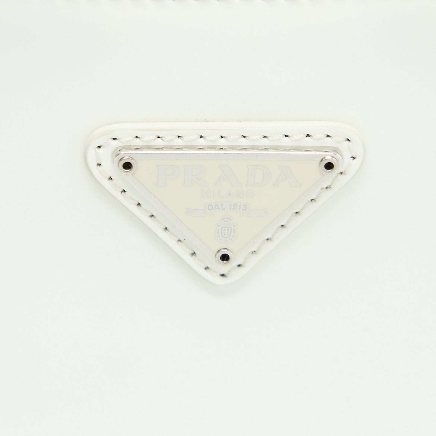 Prada Cleo Bag Calfskin White SHW