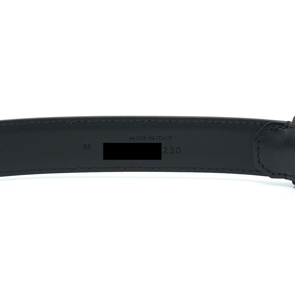 Celine Size 85 Triomphe Belt Smooth Calfskin Black GHW