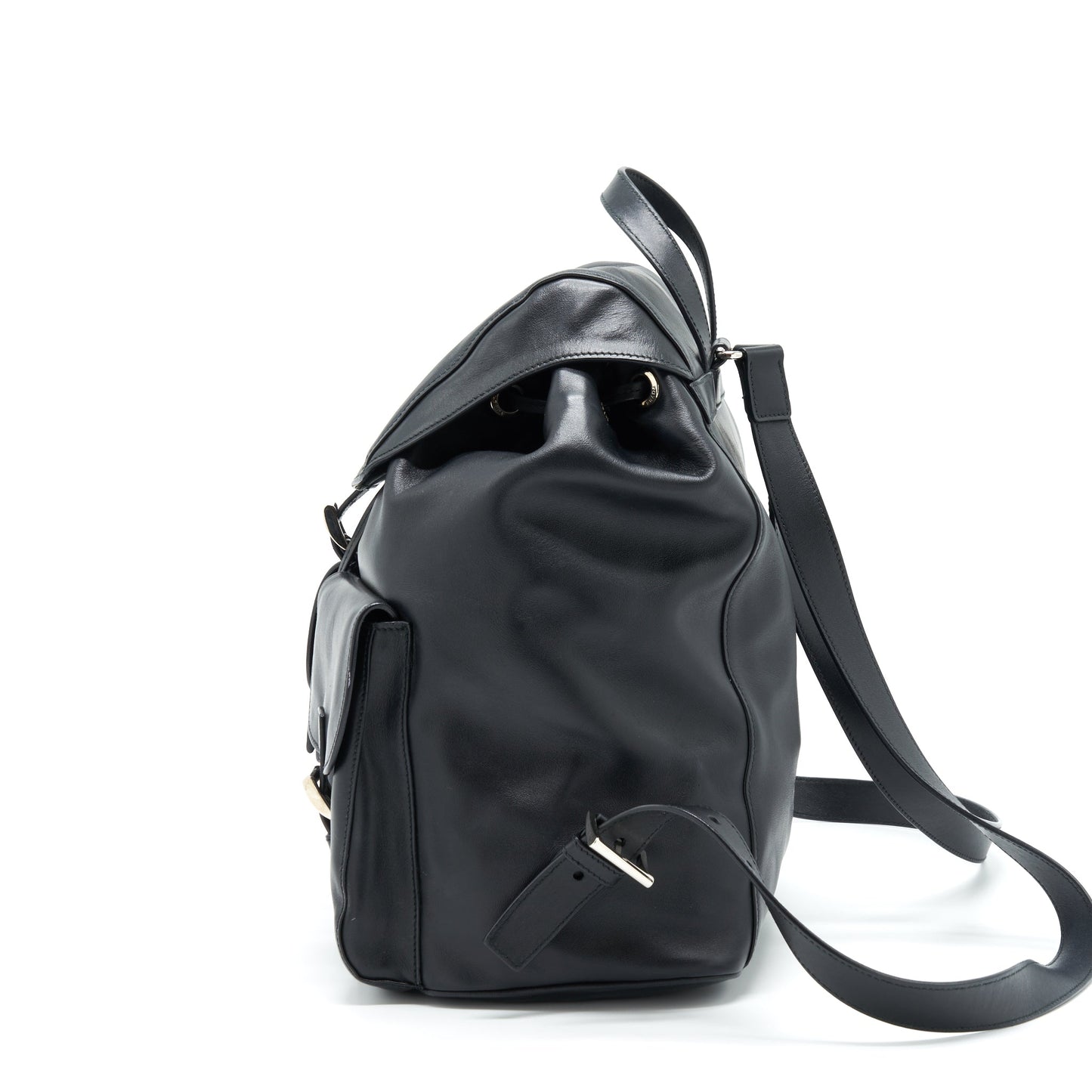 Prada Zainetto Backpack Soft Calfskin Black SHW