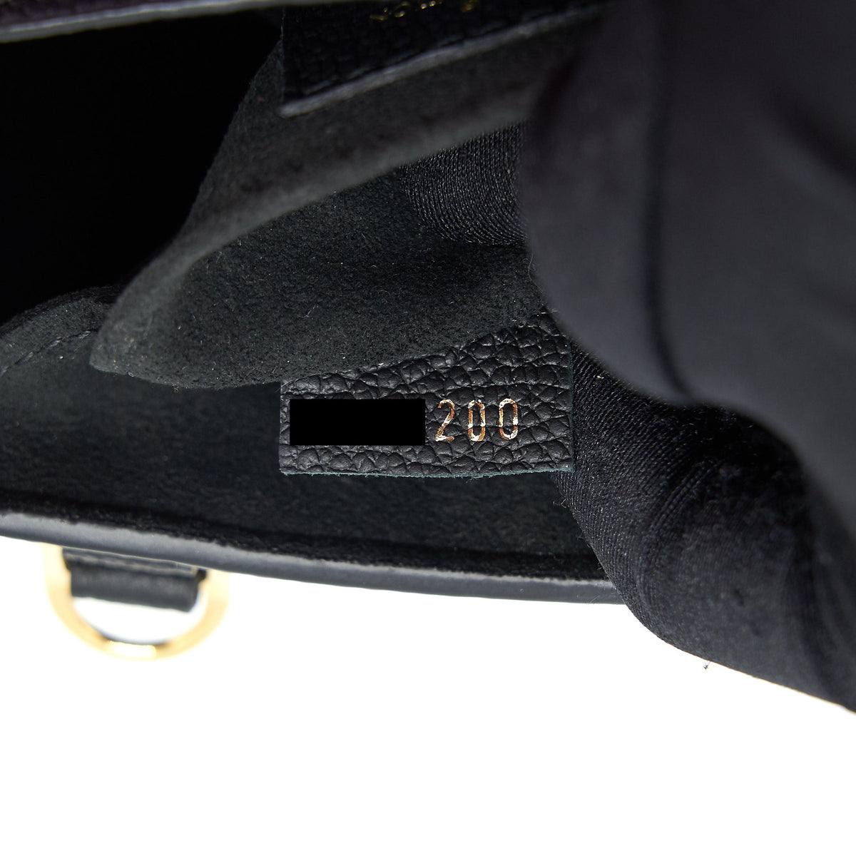 Louis Vuitton petit Sac plat Monogram empreinte black