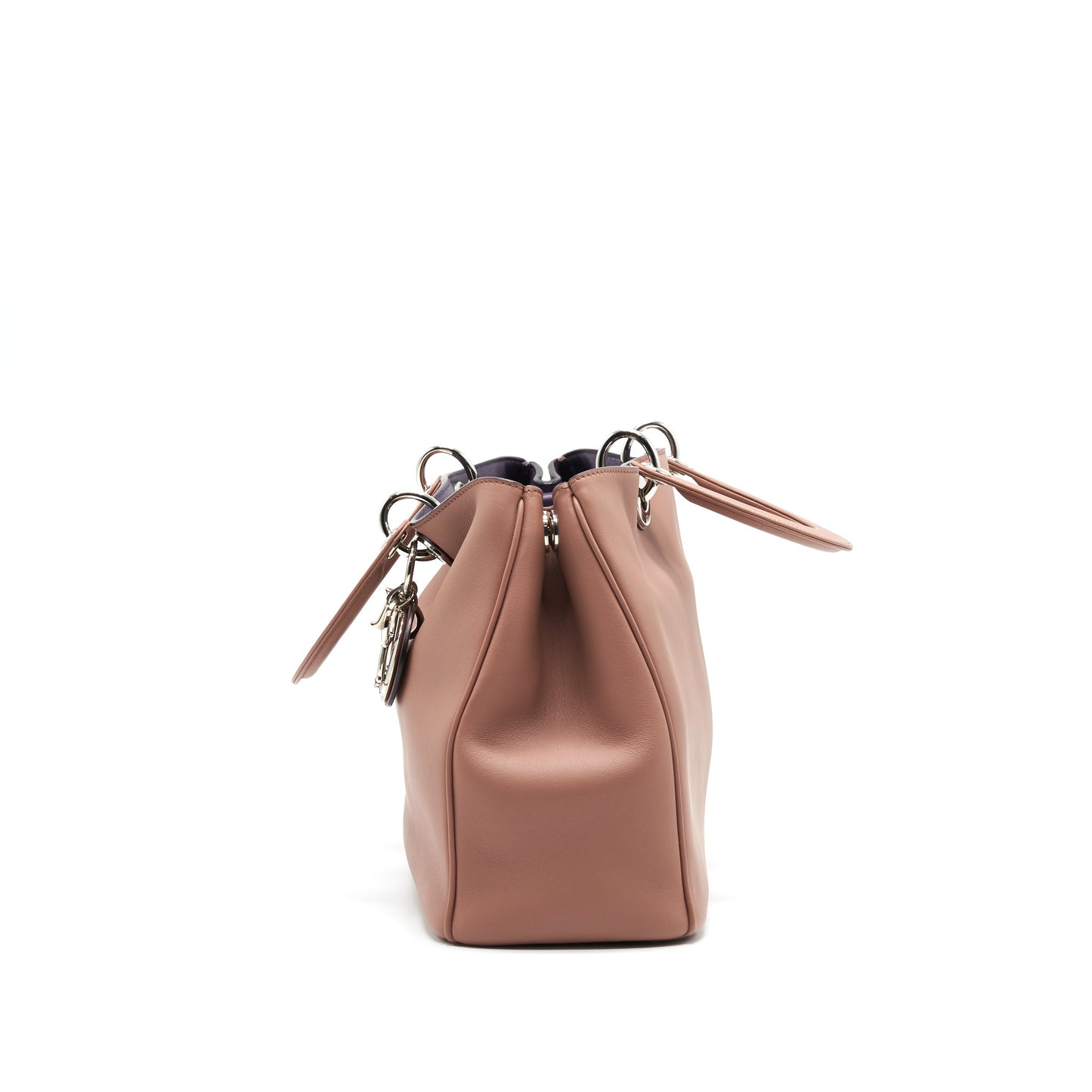 CHRISTIAN DIOR SMALL DIORISSIMO BAG DUSTY PINK/ PURPLER WITH SHW
