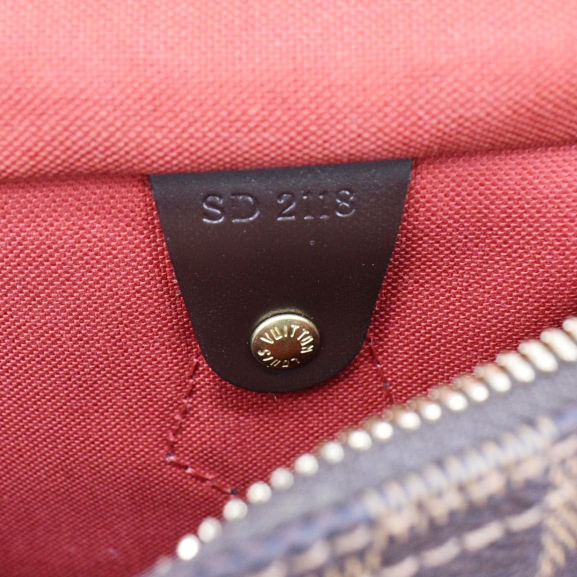 LOUIS VUITTON Speedy 30 Bandouliere Damier Ebene Shoulder Bag Brown