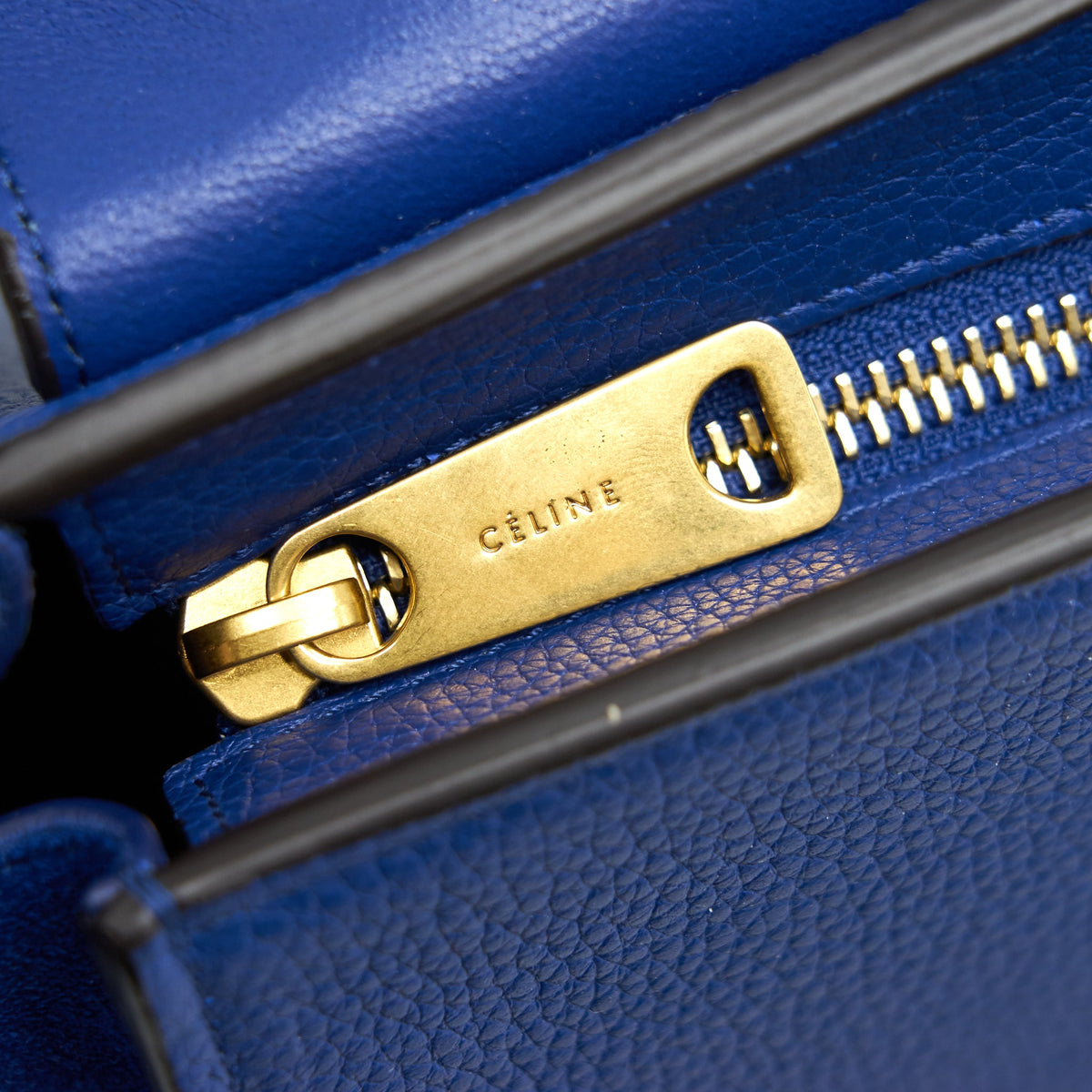 Celine Trapeze Blue with GHW