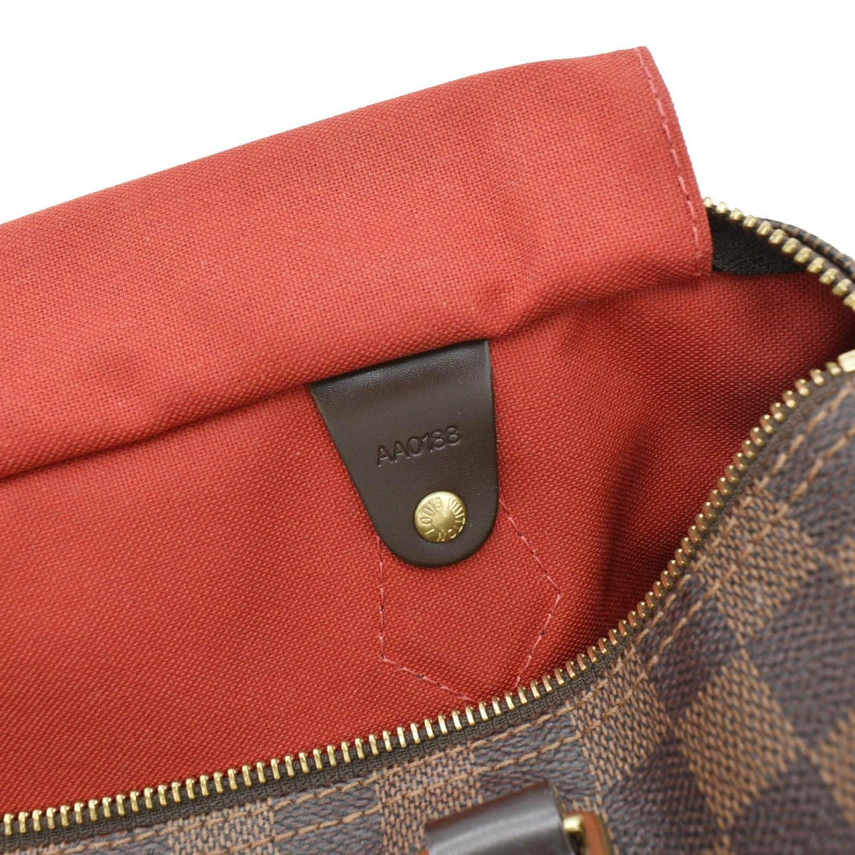 LOUIS VUITTON Speedy 30 Damier Ebene Satchel Bag Brown