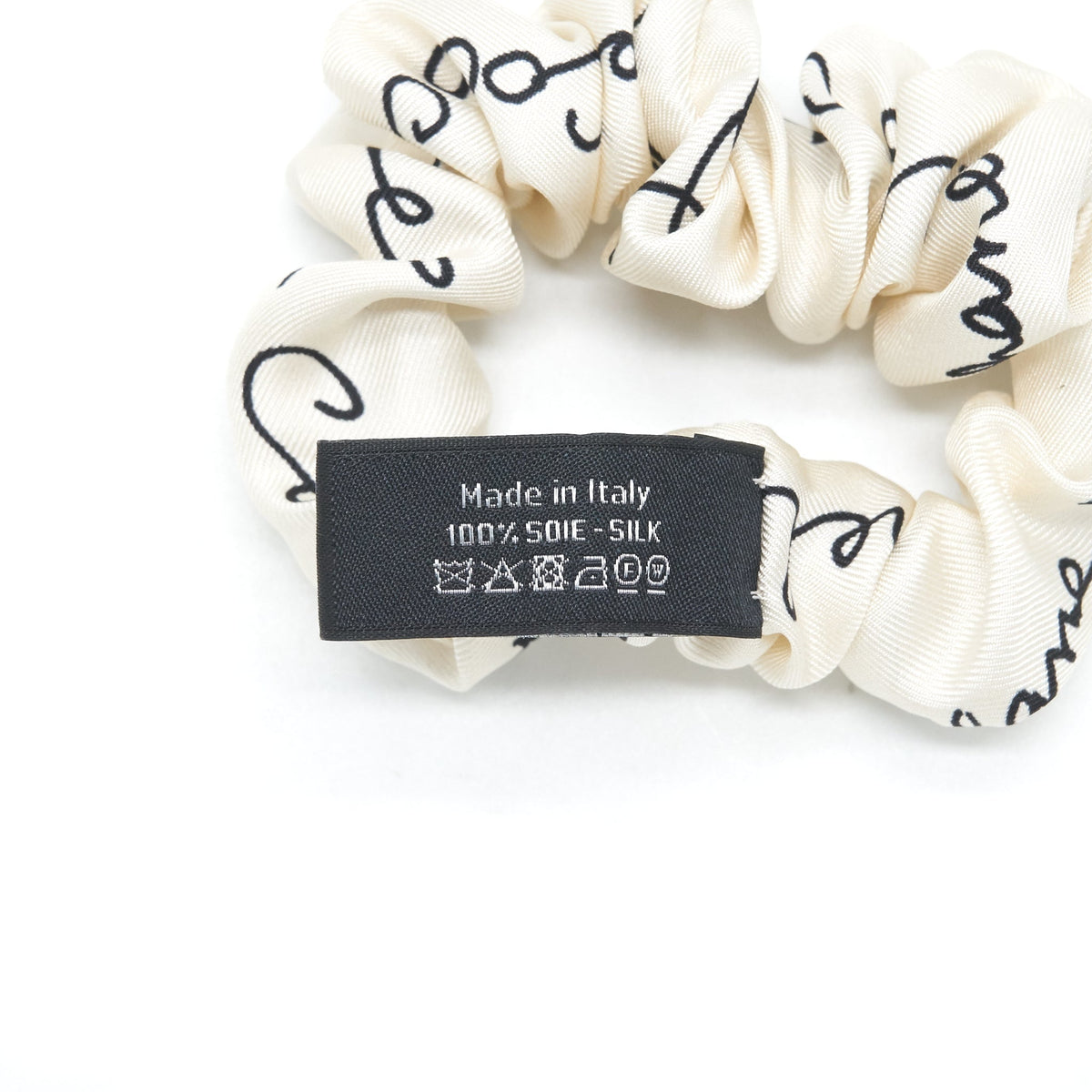 Chanel Silk Twill Hair accessory white and black