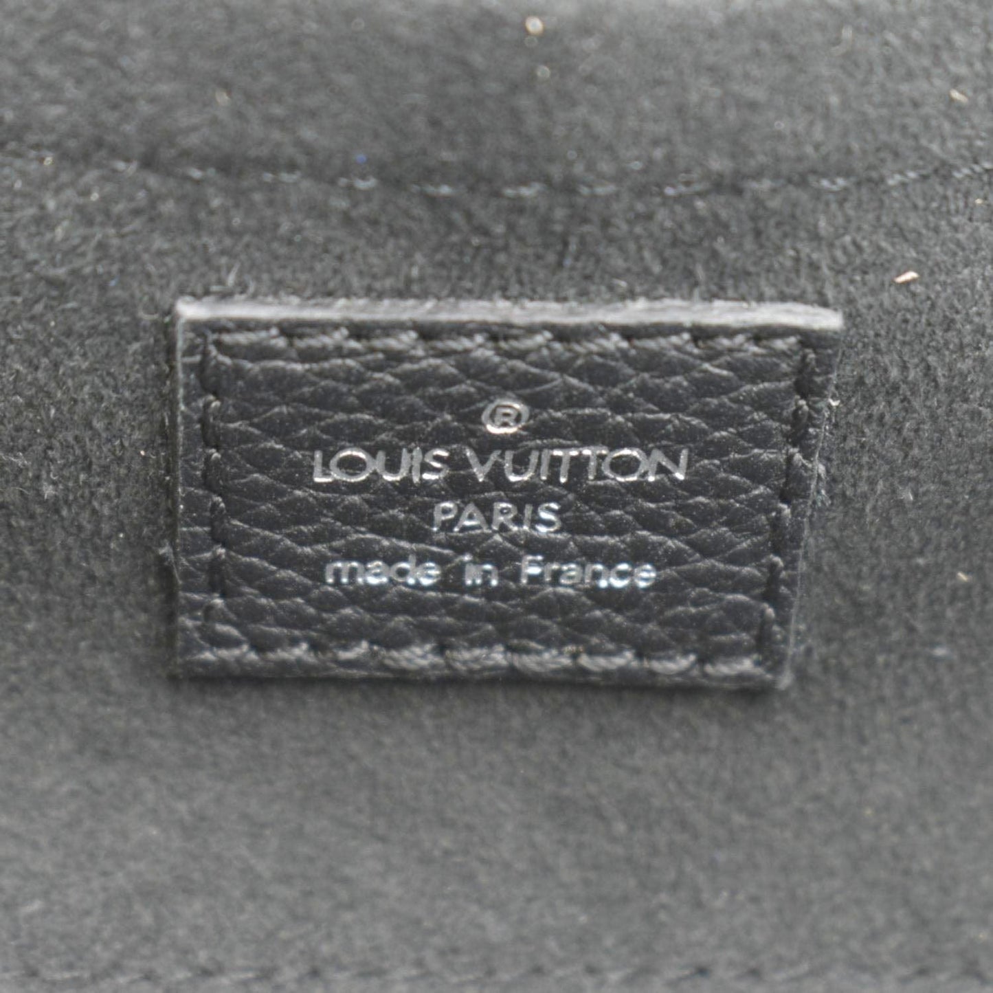 LOUIS VUITTON Scala Mini Mahina Perforated Leather Pouch Black