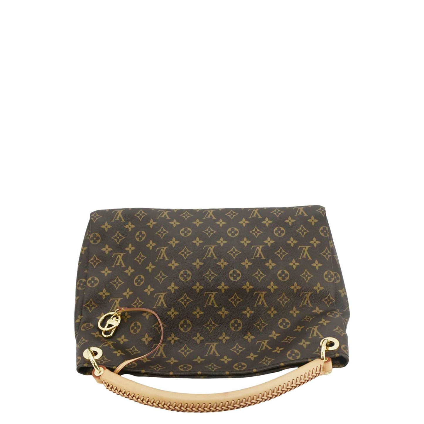 LOUIS VUITTON Artsy MM Monogram Canvas Hobo Bag Brown