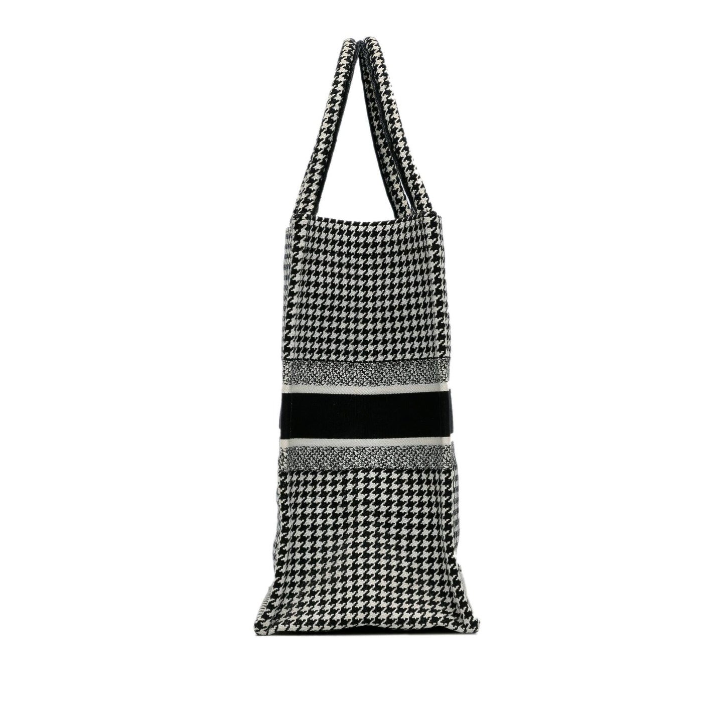 Dior Large Houndstooth Embroidered Book Tote (SHG-i71xOC)