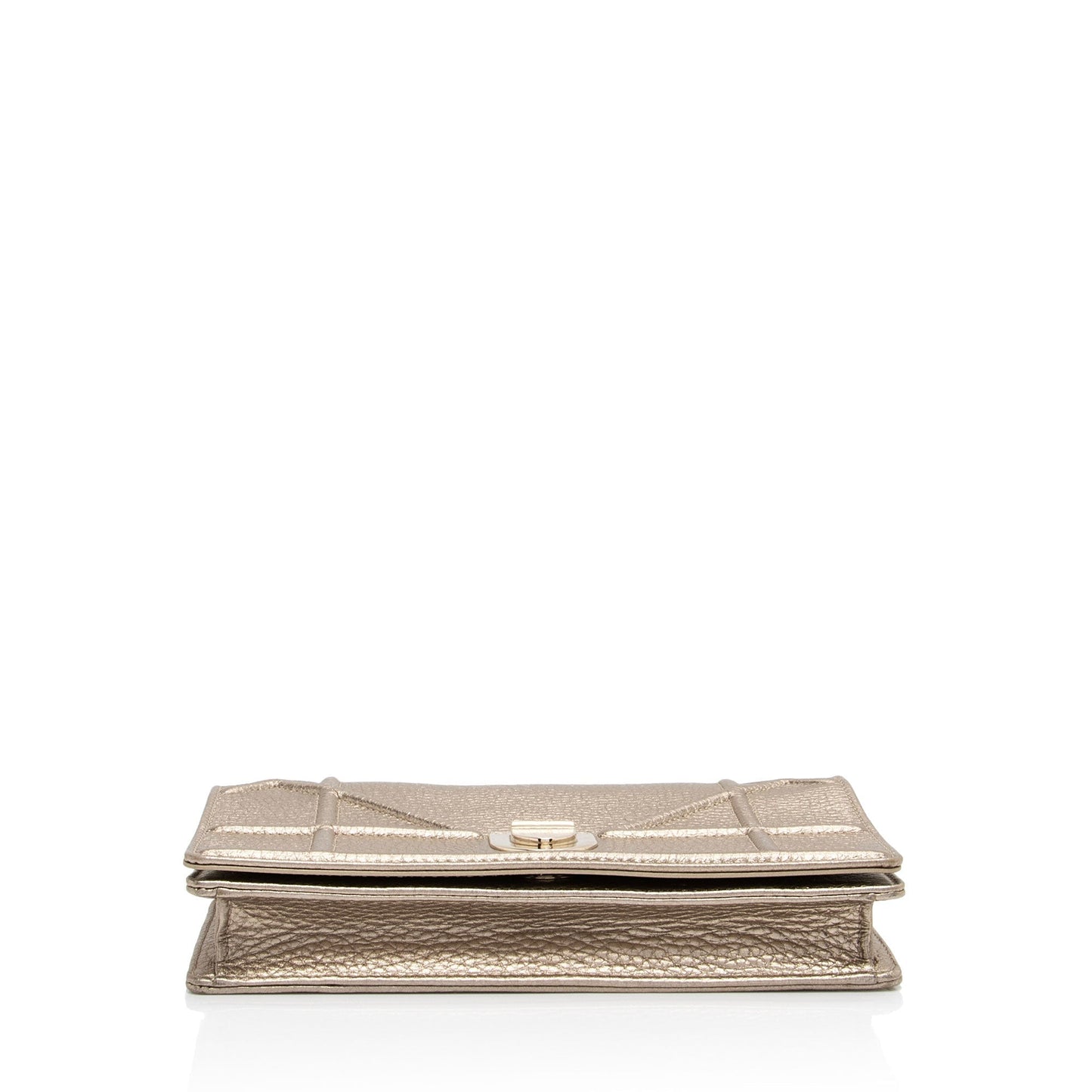 Dior Metallic Calfskin Diorama Wallet on Chain (SHF-fyOwgL)