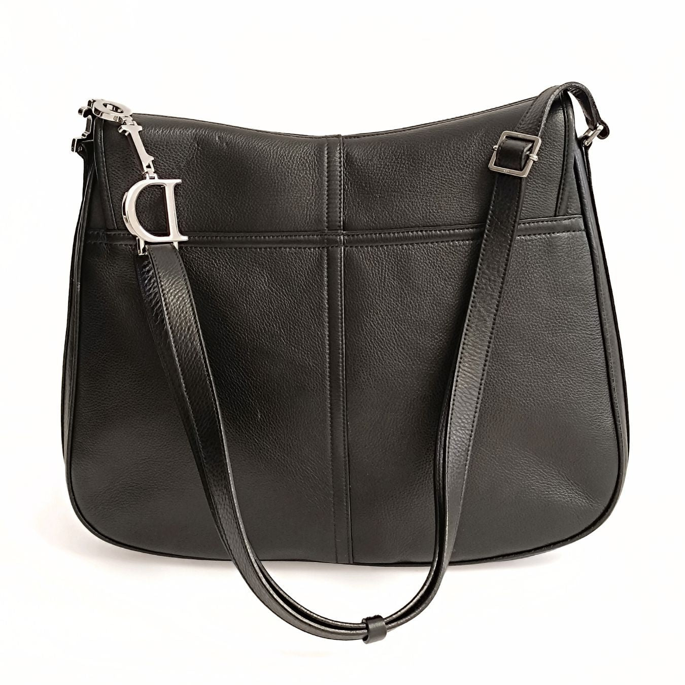 DIOR Saddle large shoulder bag in black leather