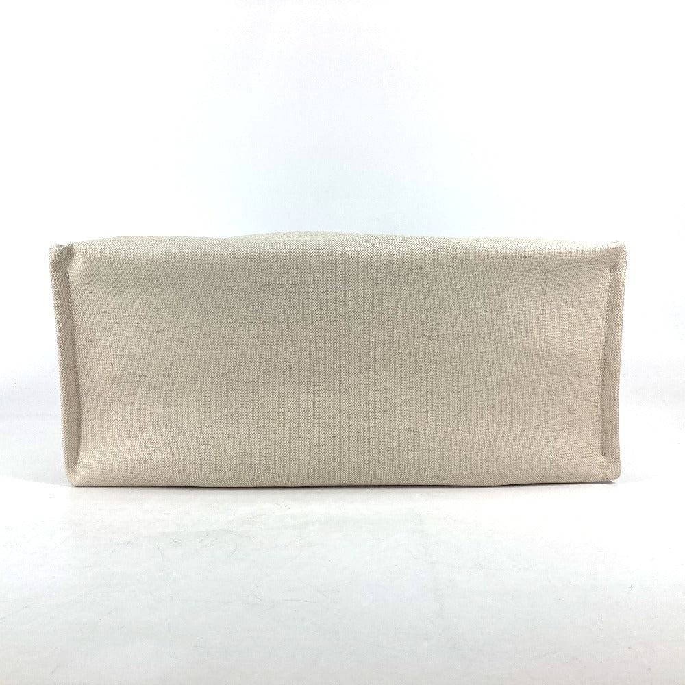 GUCCI Tote Bag 772176 Canvas leather Beige typex black Japan limited JAPAN logo print Women Used