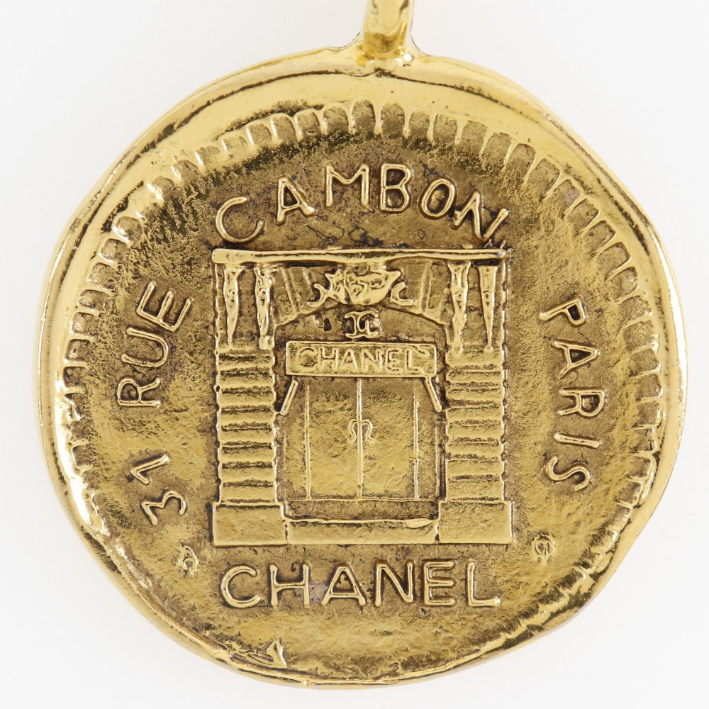 CHANEL Necklace Plated Gold gold coin 31 RUE CAMBON Women Used