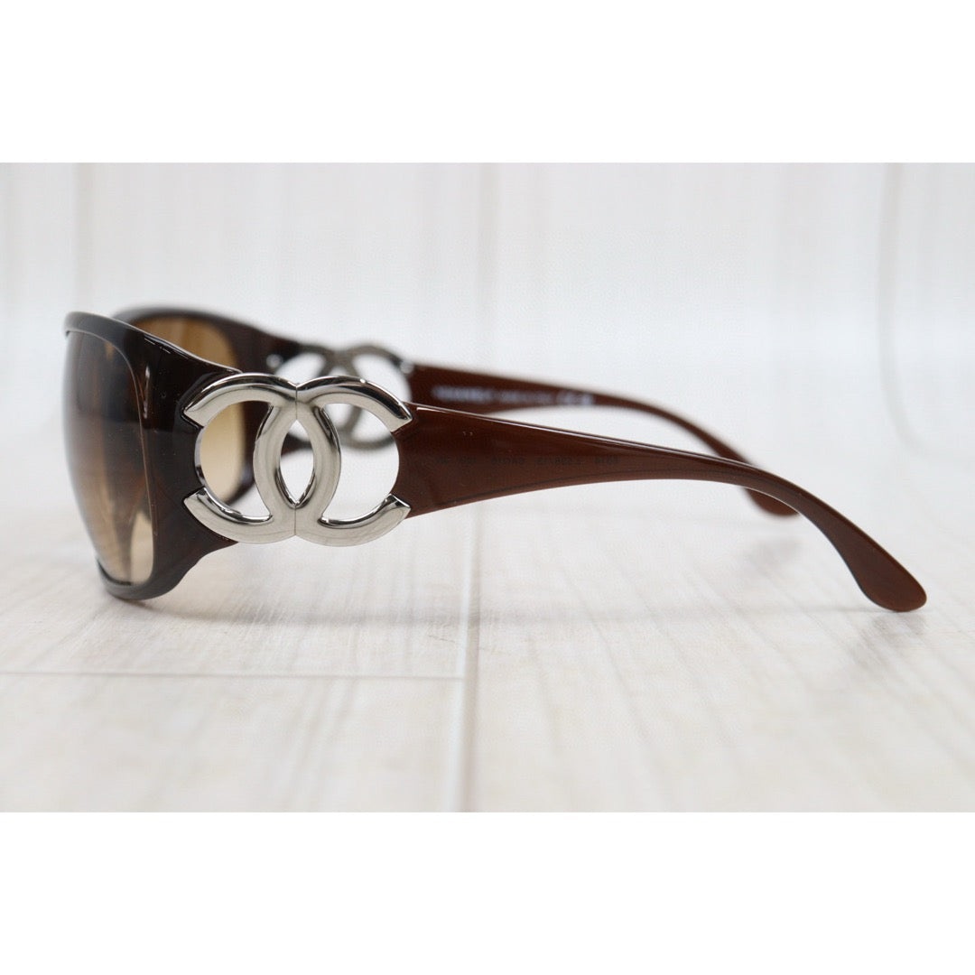Very Good ( Rank A) |CHANEL Coco Mark Sunglasses Brown 64□16 120|25050234