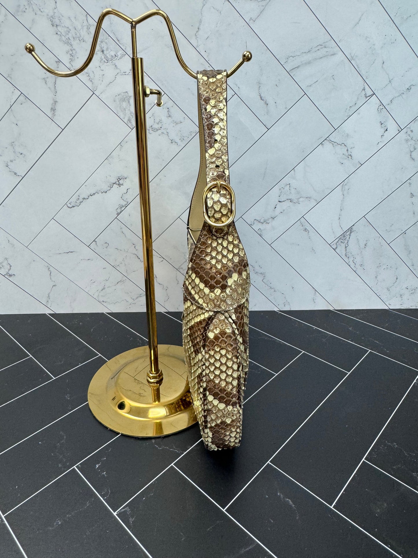 LIKE NEW Gucci Python Small Jackie Bag