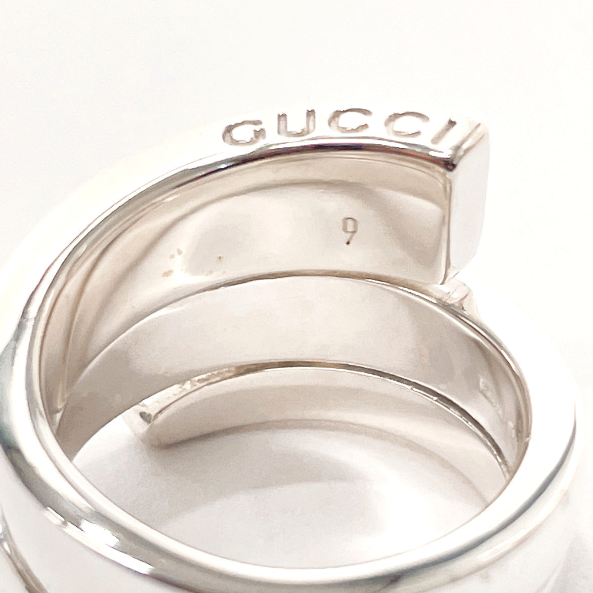 GUCCI Ring Silver925 Silver G logo snake Women Used
