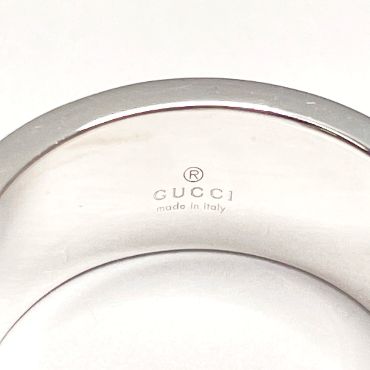 GUCCI Ring Silver925 Silver Branded Cutout G Women Used