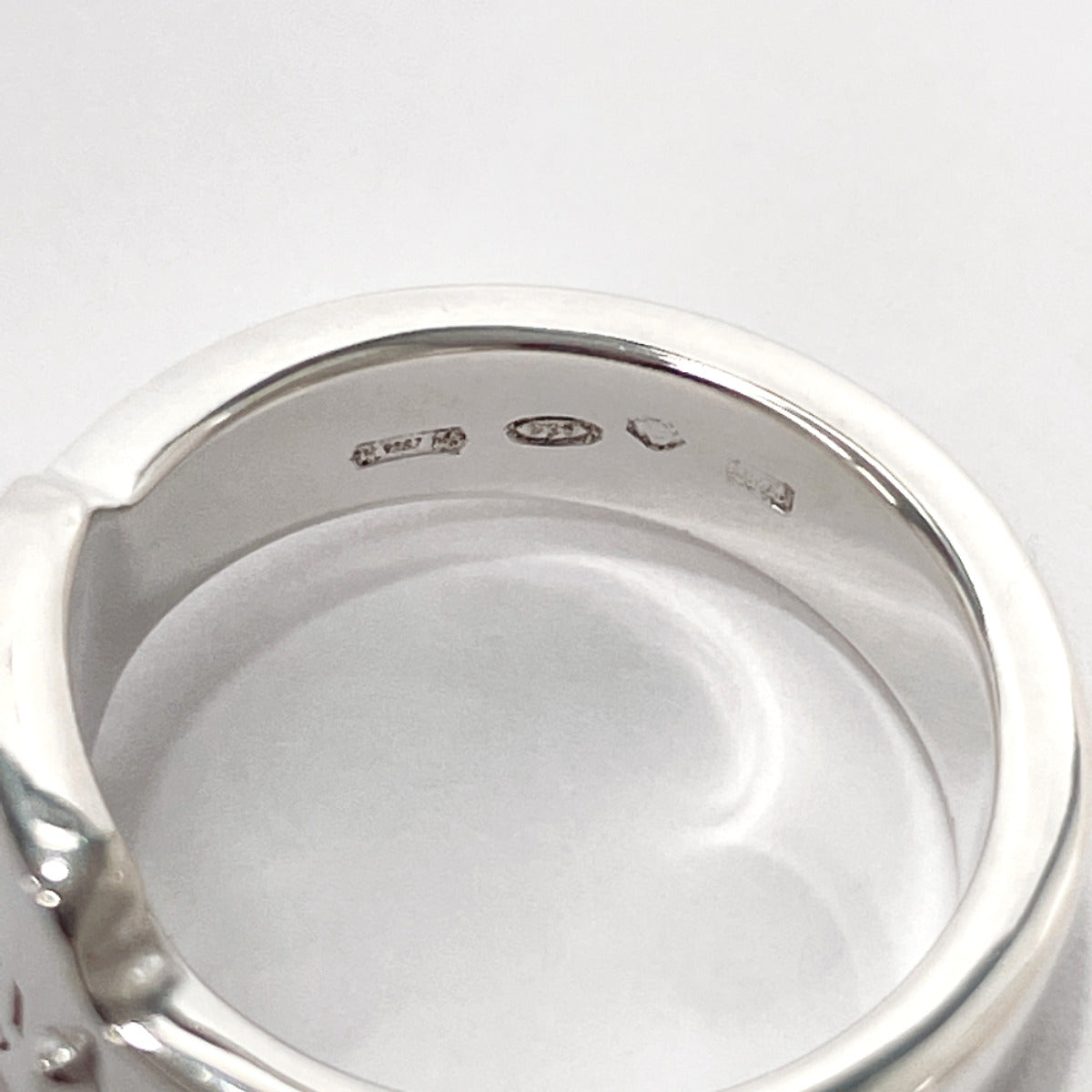 GUCCI Ring Silver925 Silver With logo Women Used