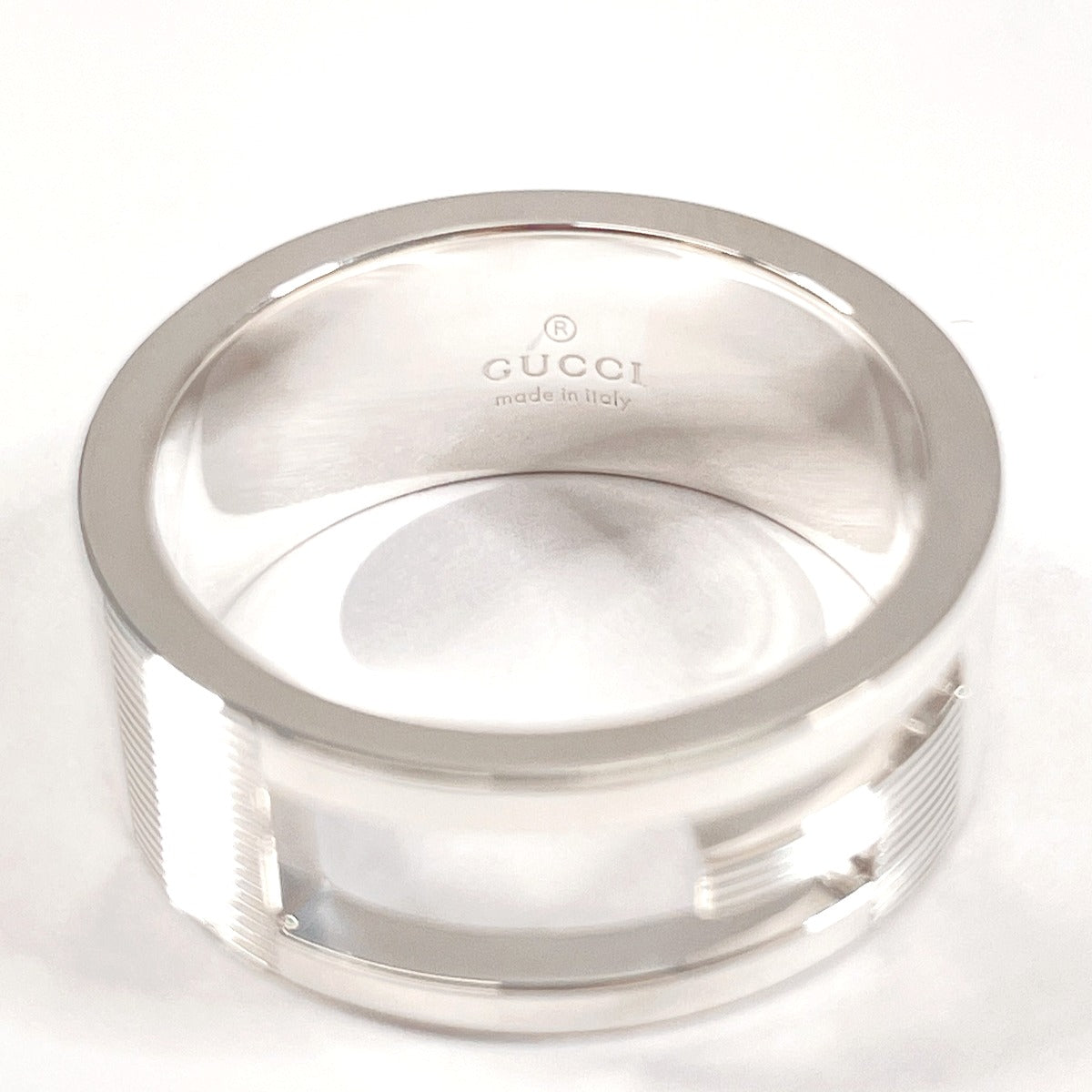 GUCCI Ring Silver925 Silver Branded Cutout G Women Used