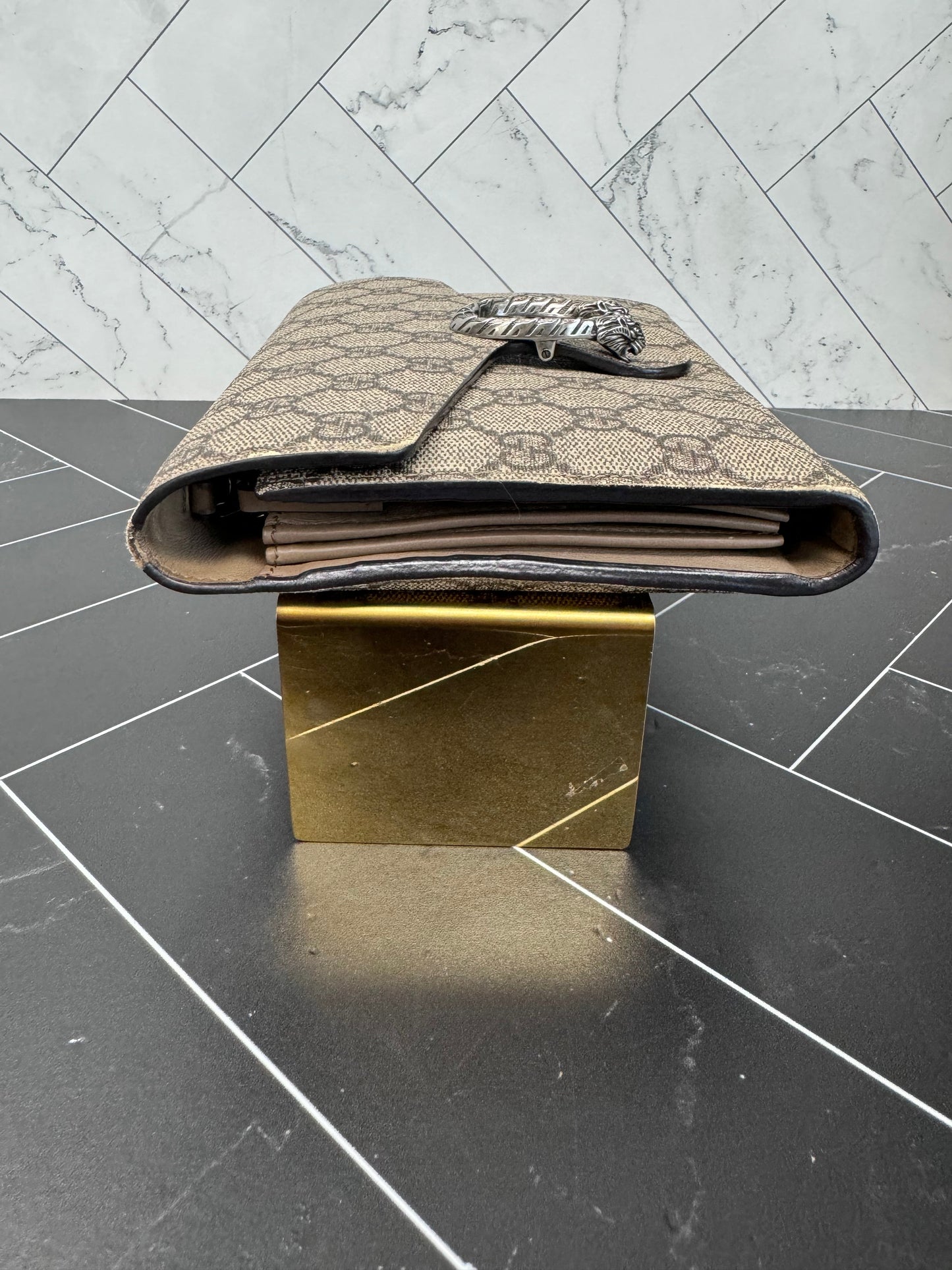Gucci Supreme Dionysus Wallet on a Chain Crossbody Bag