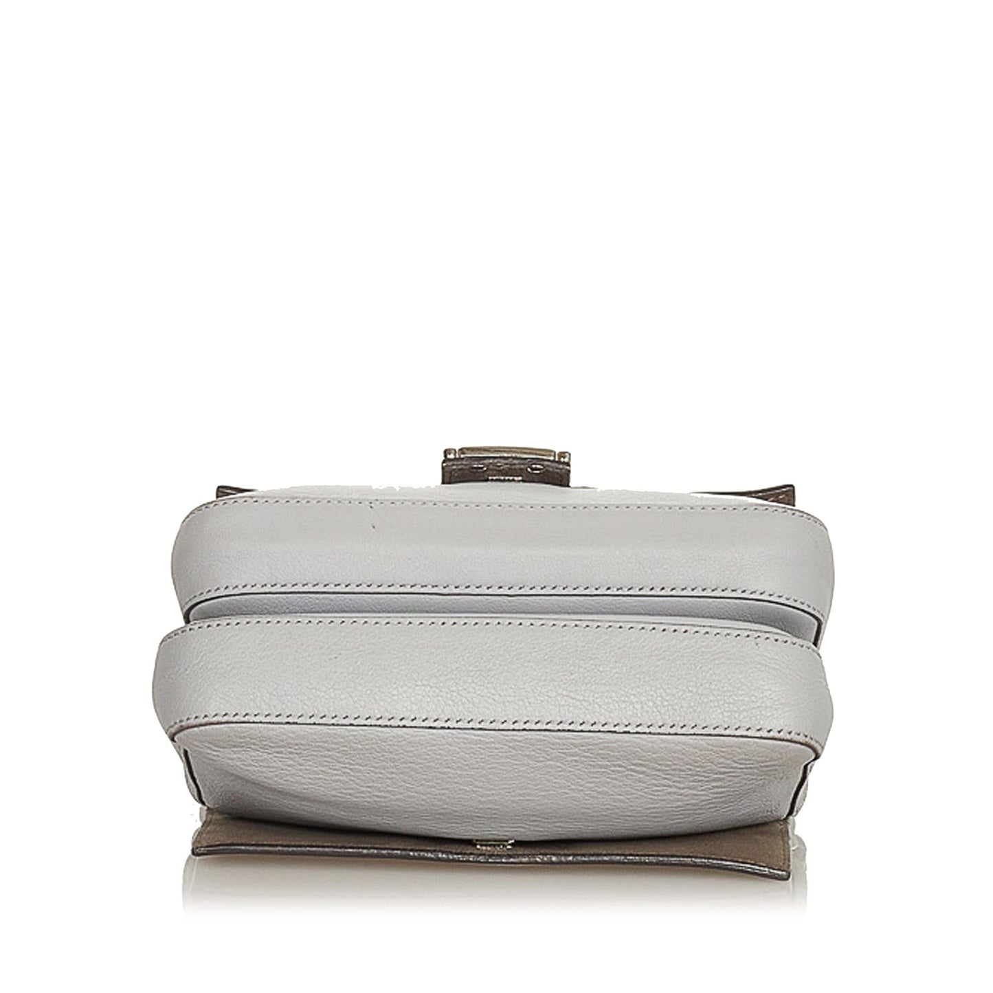 Fendi FF Lock Leather Satchel (SHG-26242)