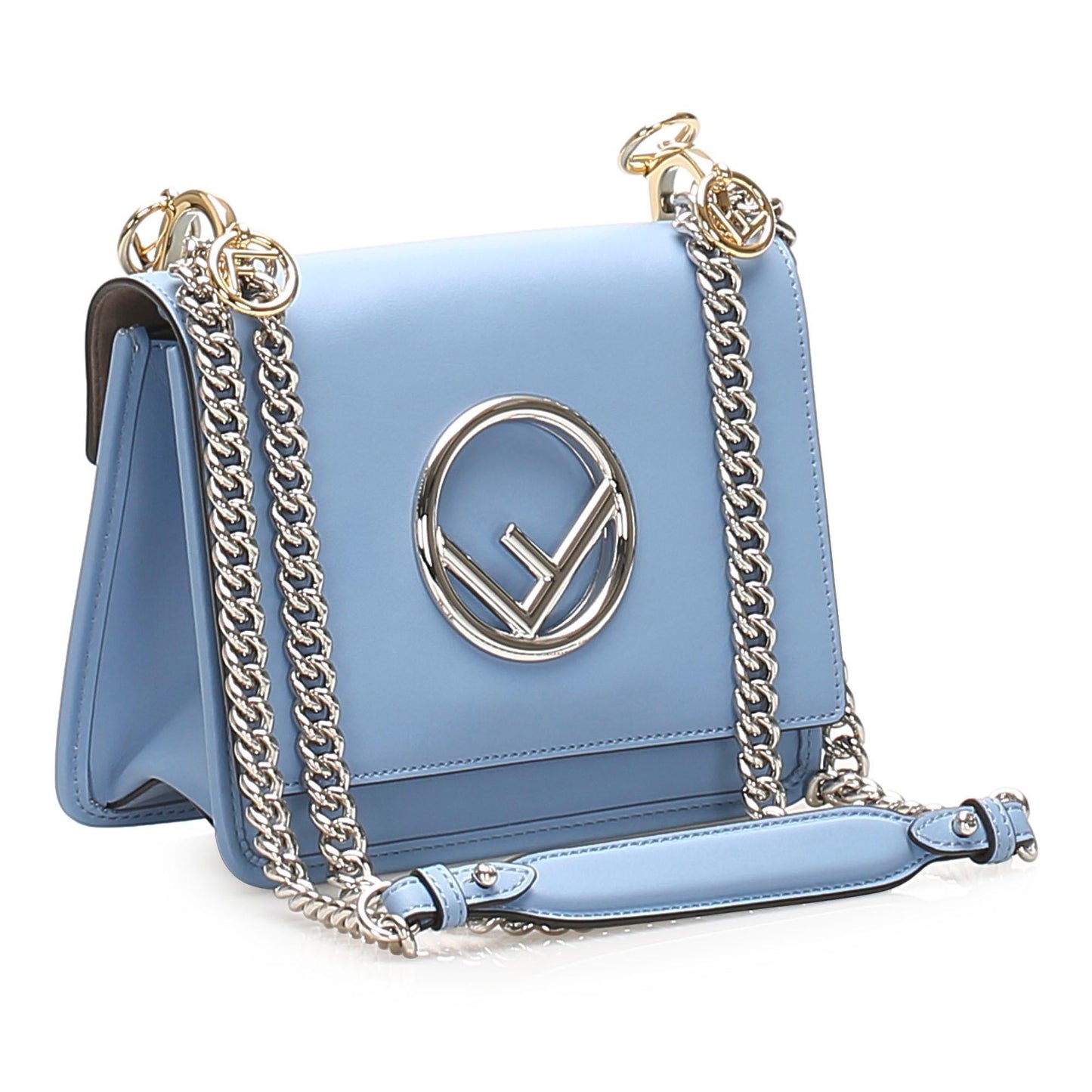 Fendi Kan I Leather Crossbody Bag (SHG-11285)