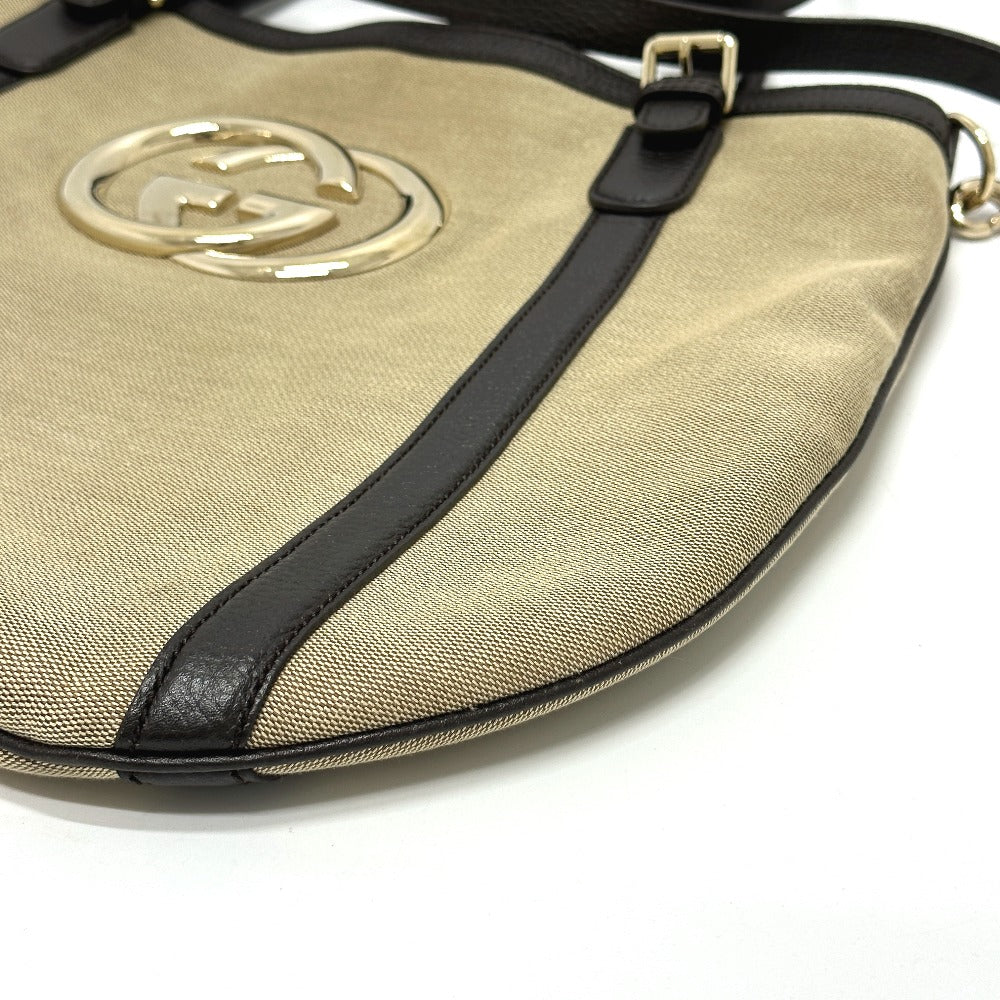 GUCCI Tote Bag 290832 Canvas / leather beige GG logo Women Secondhand