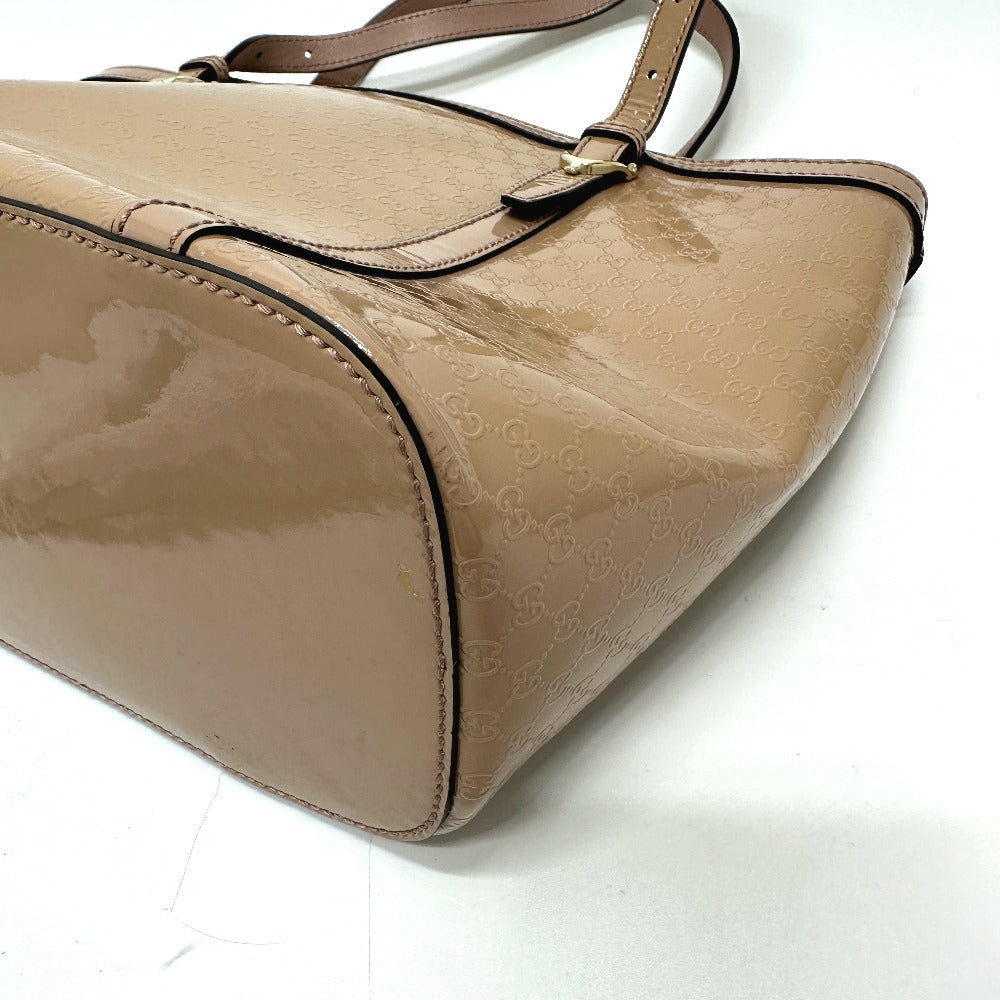 GUCCI Tote Bag 336776 enamel beige Micro GG Women Secondhand