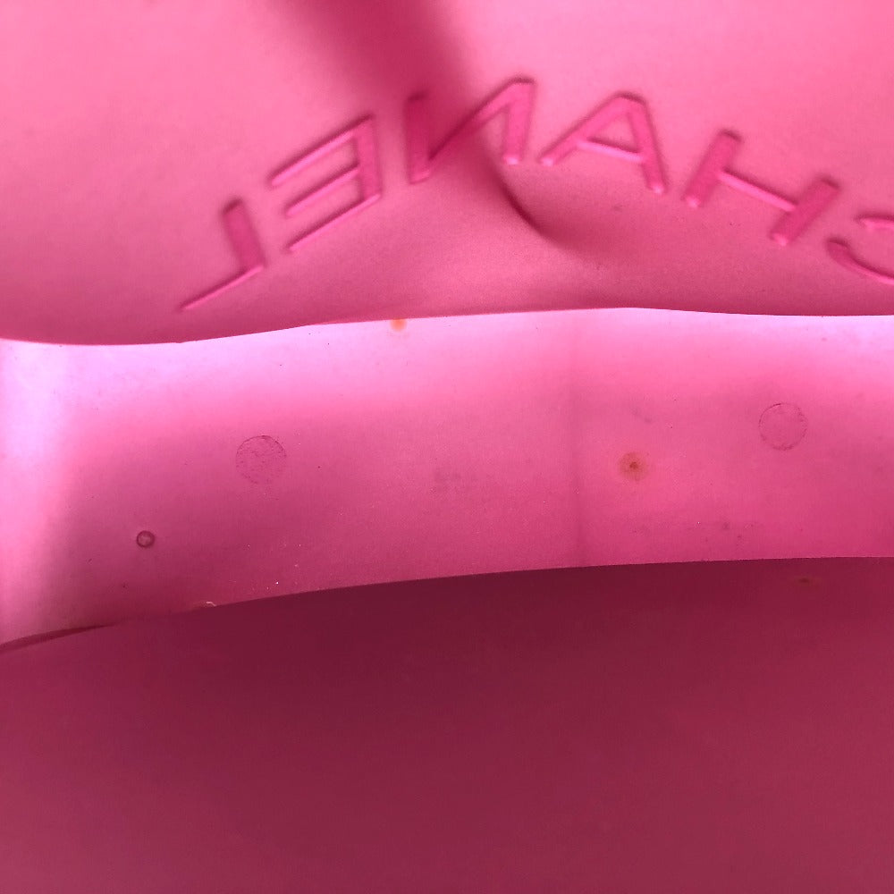 CHANEL Tote Bag rubber purple logo COCO Mark Women Used