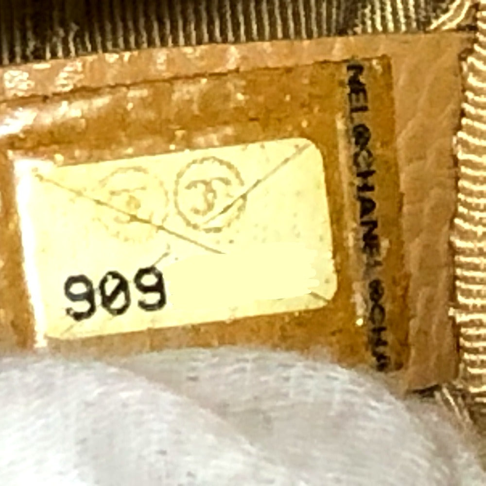 CHANEL Shoulder Bag Caviar skin beige Tote Bag Decacoco CC COCO Mark Matelasse Women Used