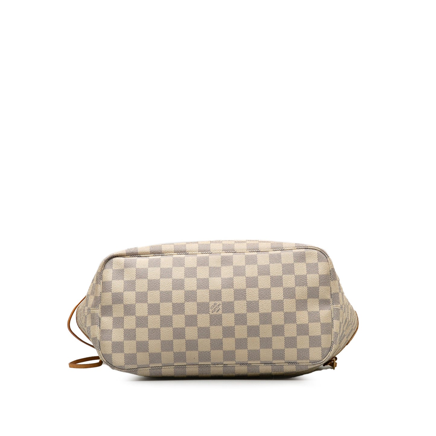 Beige Louis Vuitton Damier Azur Neverfull MM Tote Bag