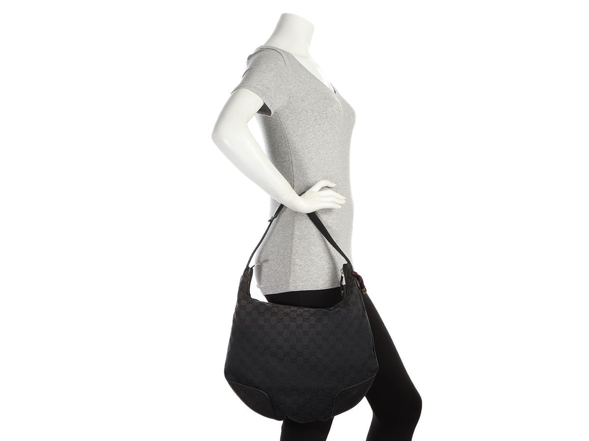 G*G Black Canvas Princy Hobo