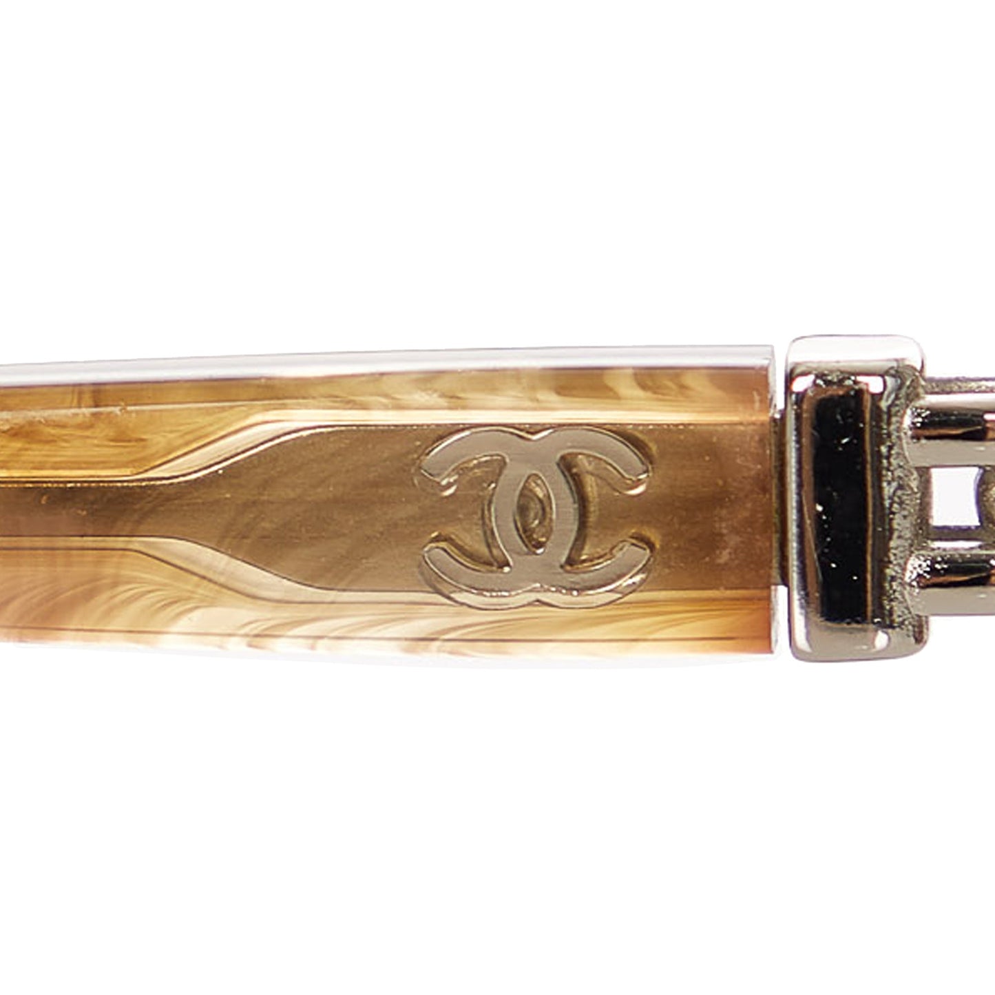 Chanel Round Tinted Sunglasses Brown