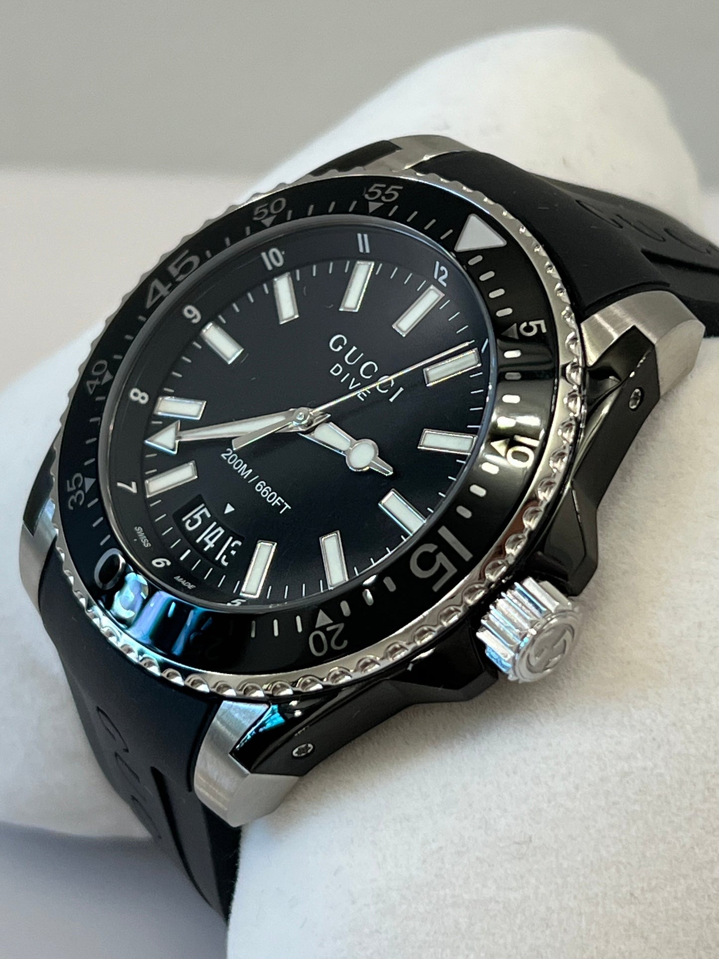 GUCCI G-TIMELESS BLACK CHRONOGRAPH DIAL MEN'S WATCH