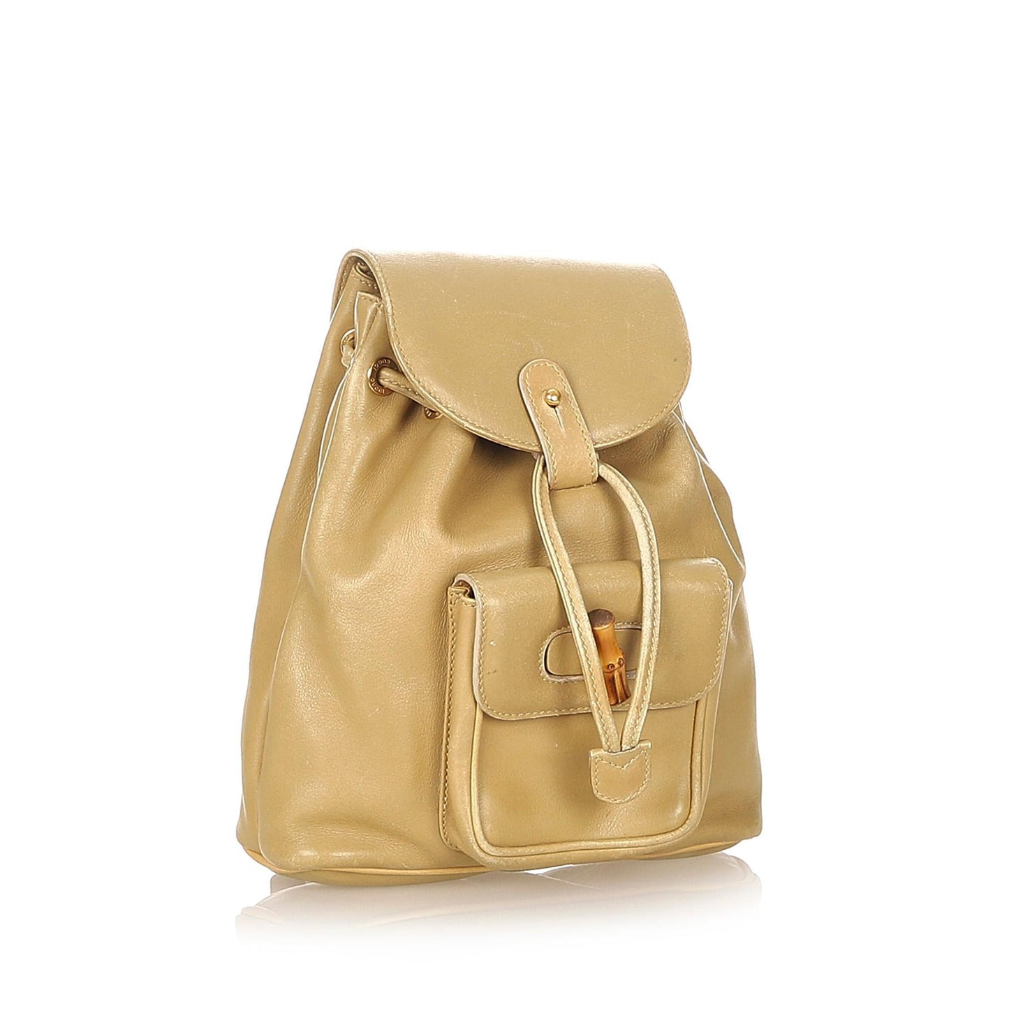 G*G Bamboo Leather Drawstring Backpack (SHG-20502)