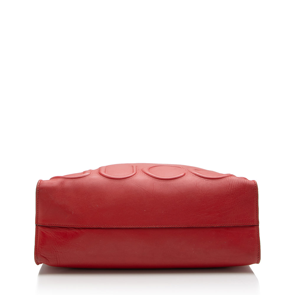 Gucci Embossed Leather XL Tote