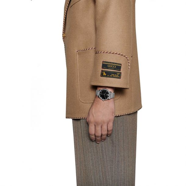 GUCCI G-TIMELESS 40 MM STAINLESS STEEL WATCH