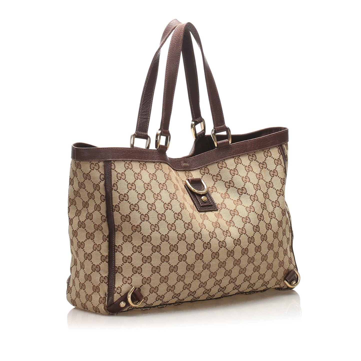 Gucci GG Canvas Abbey D- Ring Tote Bag (SHG-11803)